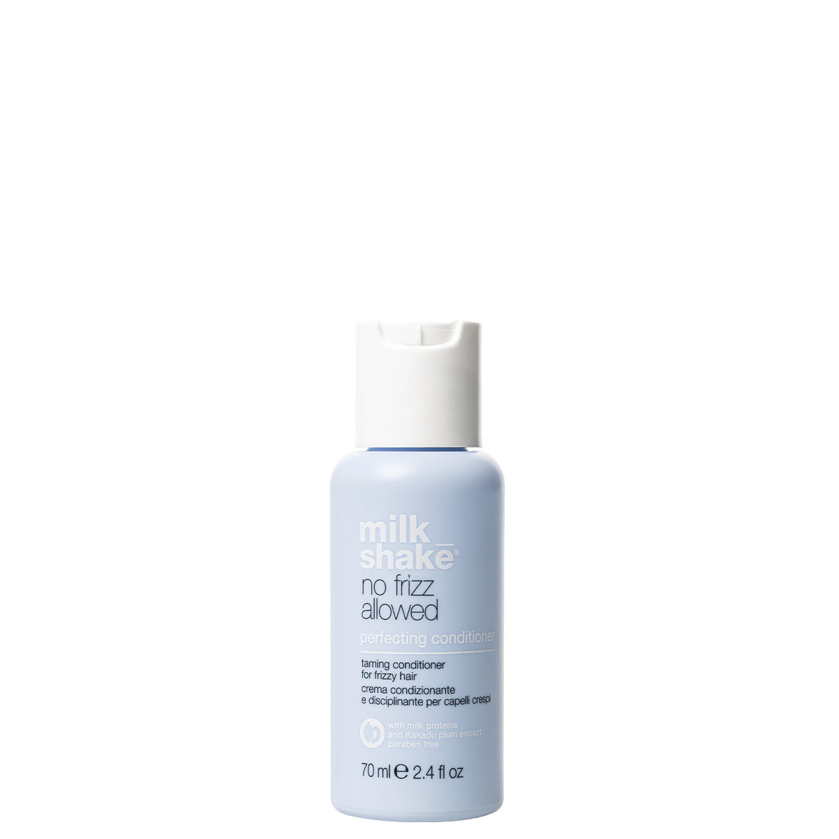 milk_shake No Frizz Allowed Perfecting Conditioner — 70 ml brand packshot, plain background