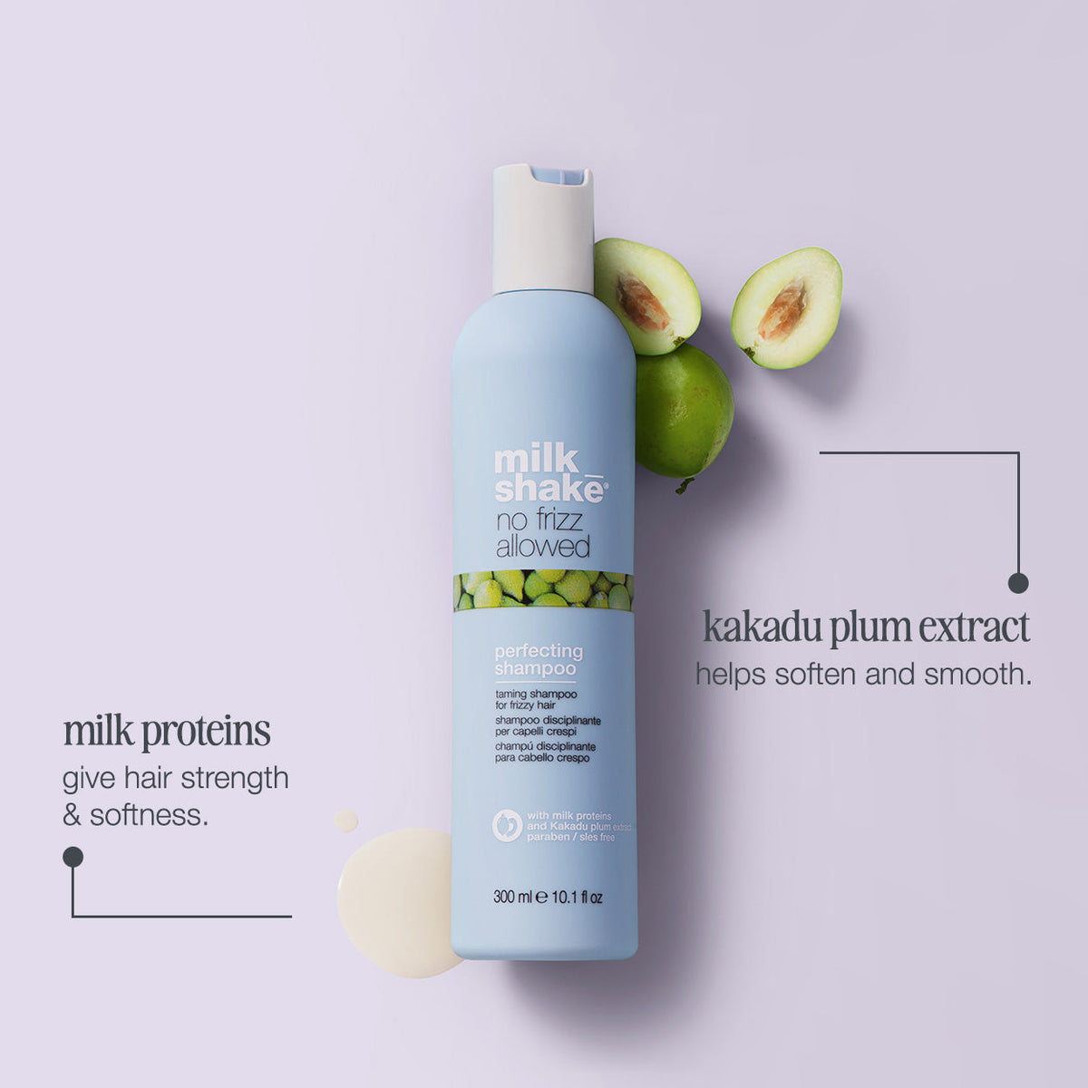 milk_shake No Frizz Allowed Perfecting Shampoo — key ingredients