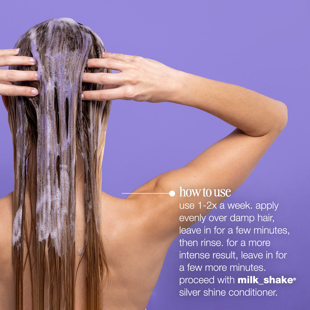 milk_shake Silver Shine Shampoo – Anti-Yellow Brightening for Blonde & Grey Hair