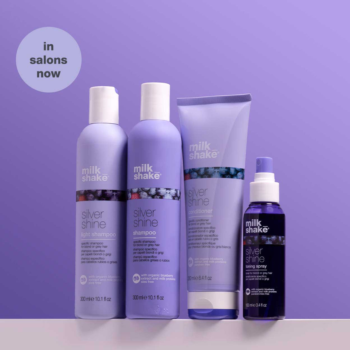 milk_shake Silver Shine Conditioner – Anti-Yellow Care for Blonde & Grey Hair
