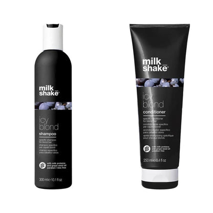 milk_shake Blonde Hair Shampoo & Conditioner Duo — 300 ml + 250 ml duo: shampoo and conditioner side by side, plain white background