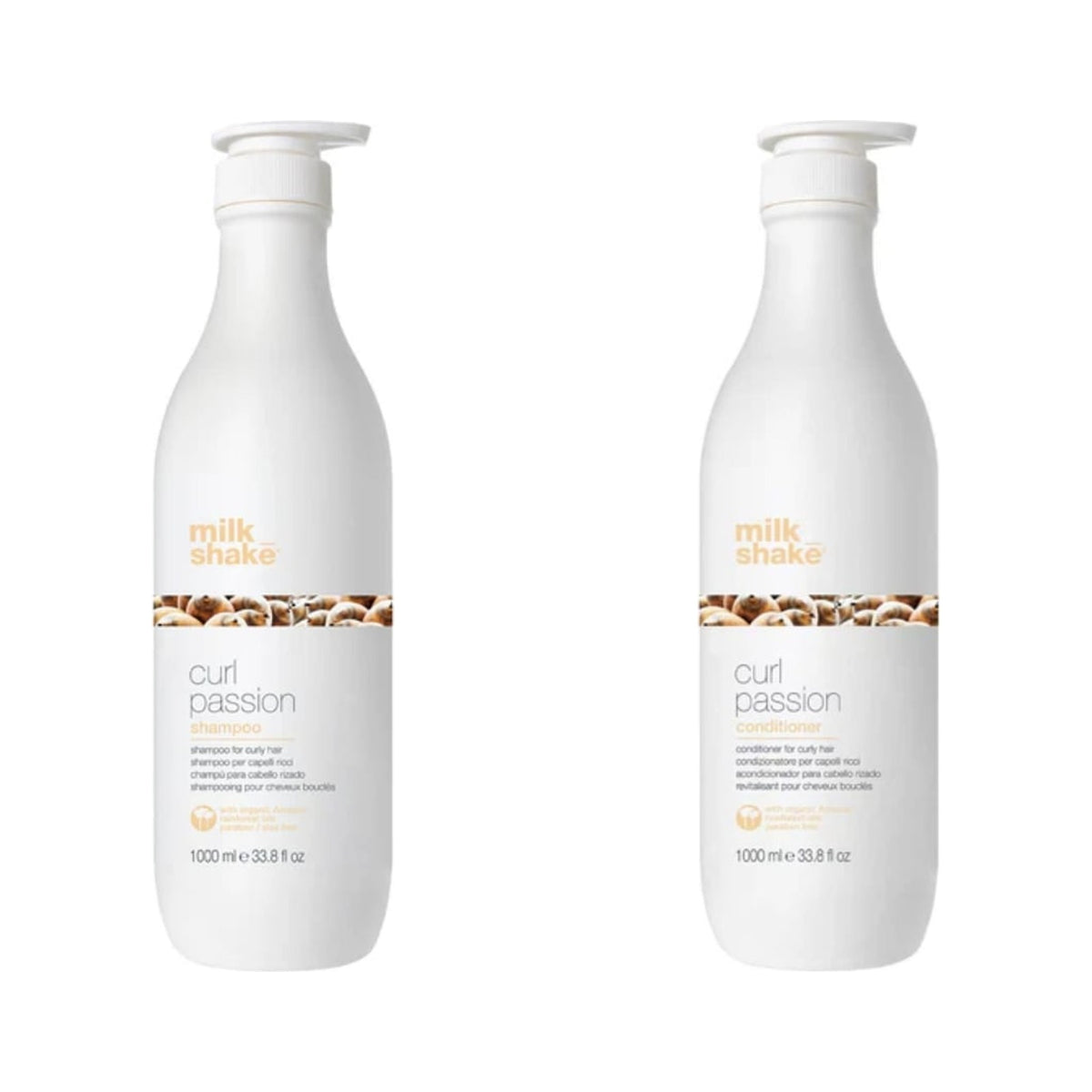 milk_shake Curl Shampoo & Conditioner Duo — 1 L + 1 L duo: shampoo and conditioner side by side, plain white background