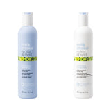 milk_shake No Frizz Allowed Perfecting Shampoo & Conditioner Duo — 300 ml + 300 ml duo: shampoo and conditioner side by side, plain white background