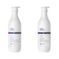 milk_shake Silver Shine Shampoo & Conditioner Duo — 1 L + 1 L duo: shampoo and conditioner side by side, plain white background