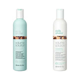 milk_shake Volumizing Shampoo & Conditioner Duo — 300 ml + 300 ml duo: shampoo and conditioner side by side, plain white background