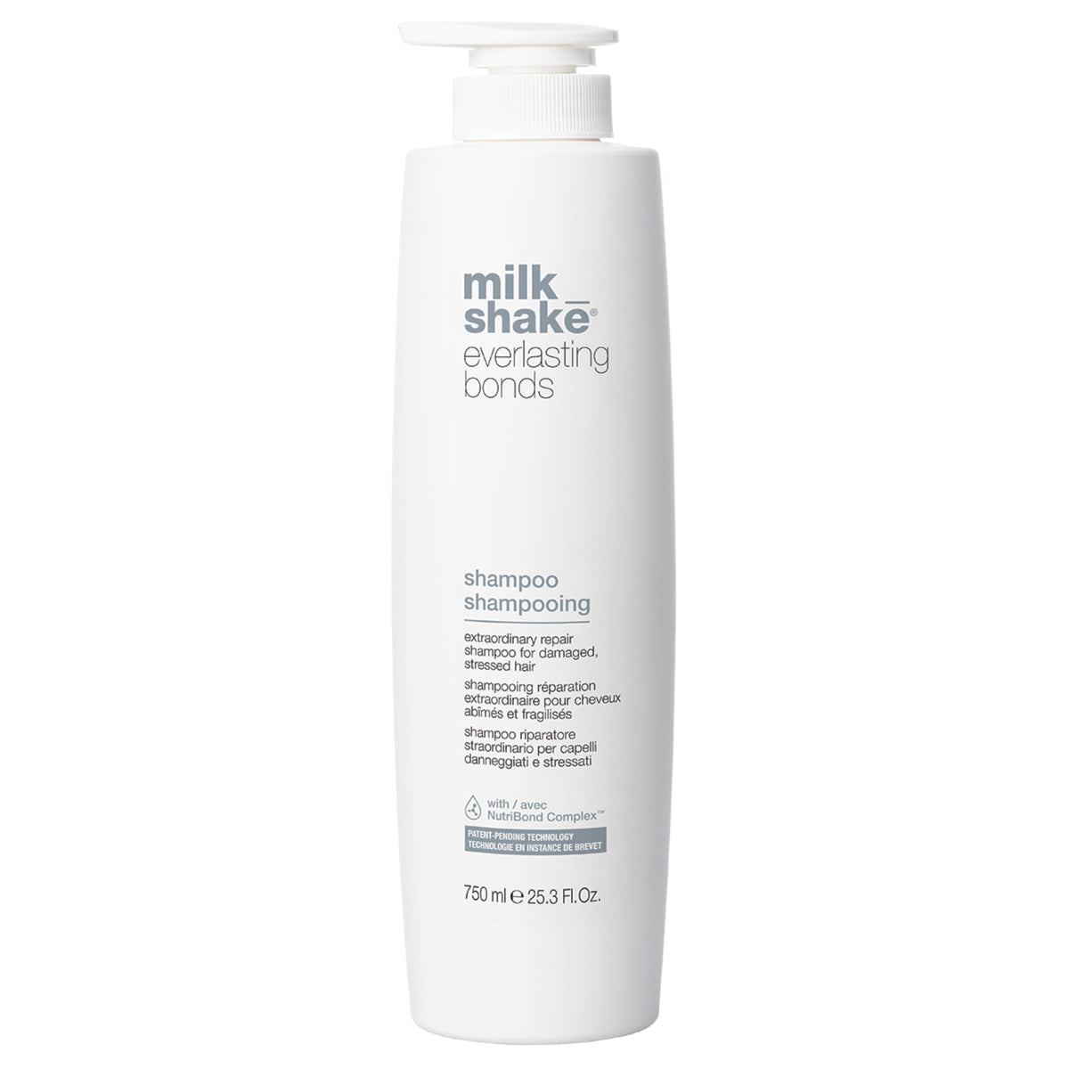 milk_shake Everlasting Bonds Repair Shampoo — 750 ml brand packshot, plain background