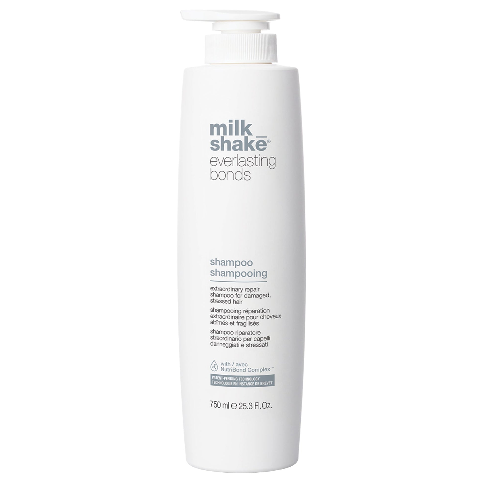 milk_shake Everlasting Bonds Repair Shampoo — 750 ml brand packshot, plain background