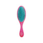 Olivia Garden OG Brush Detangler Medium-Thick Pink — pink oval detangling brush with a teal cushion and white ball-tip pins, moulded med-thick OGD-M03, Olivia Garden Detangler on the handle, plain white background