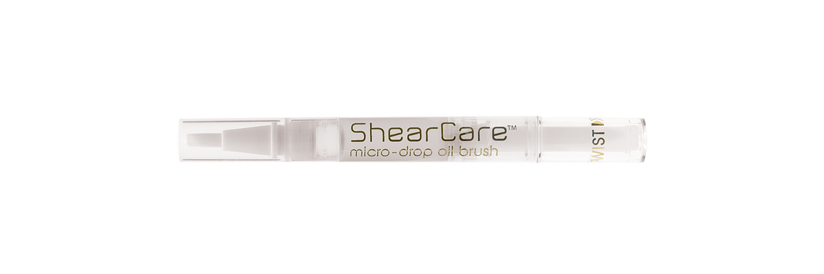 Shear Care Oil & Brush LP-1 — bottle and brush