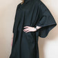 Flean'Up Poncho cutting cape worn by a client