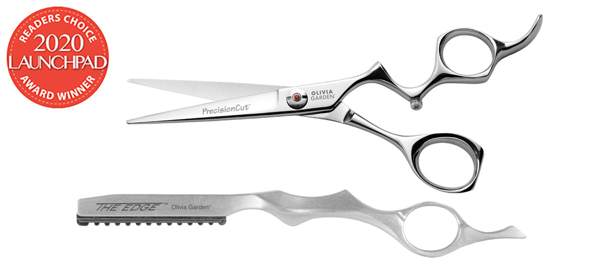 Olivia Garden PrecisionCut Shear & Thinner Case Deal — 5.75" / Right-handed, plain white background