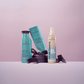 Strength Cure Holiday Trio - the three bottles in the set styled with a gift ribbon