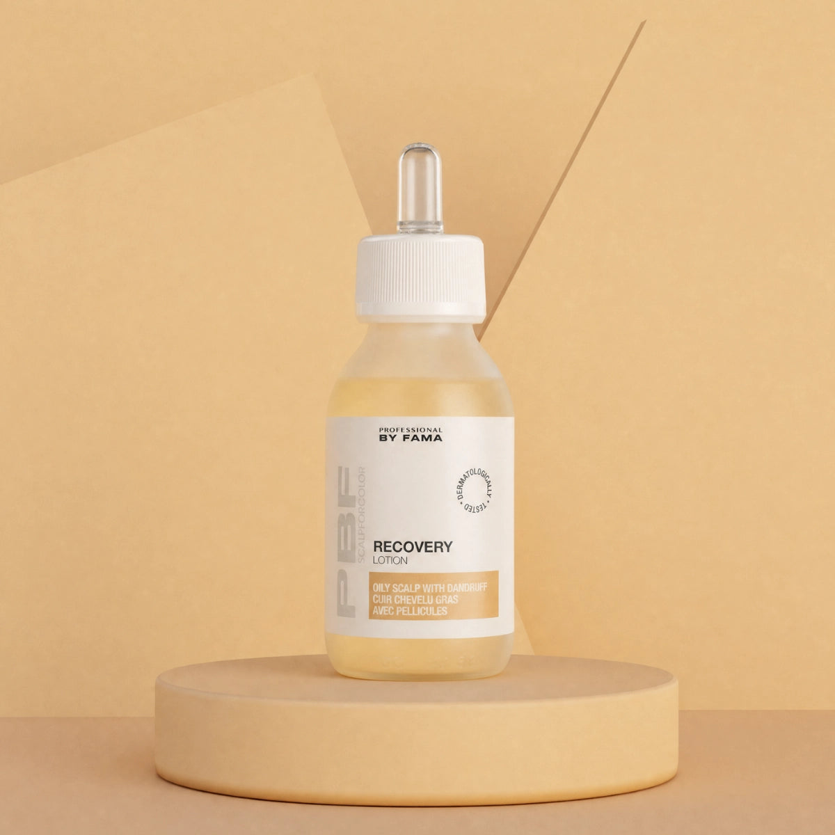 Professional By Fama ScalpForColor Recovery Lotion — detail of one 95 ml bottle from the 3-bottle pack