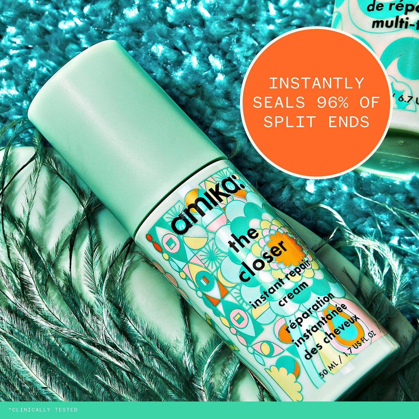 Amika The Closer Instant Split-End Hair Repair Cream 50ml – Seal, Smooth &amp; Strengthen in One Step