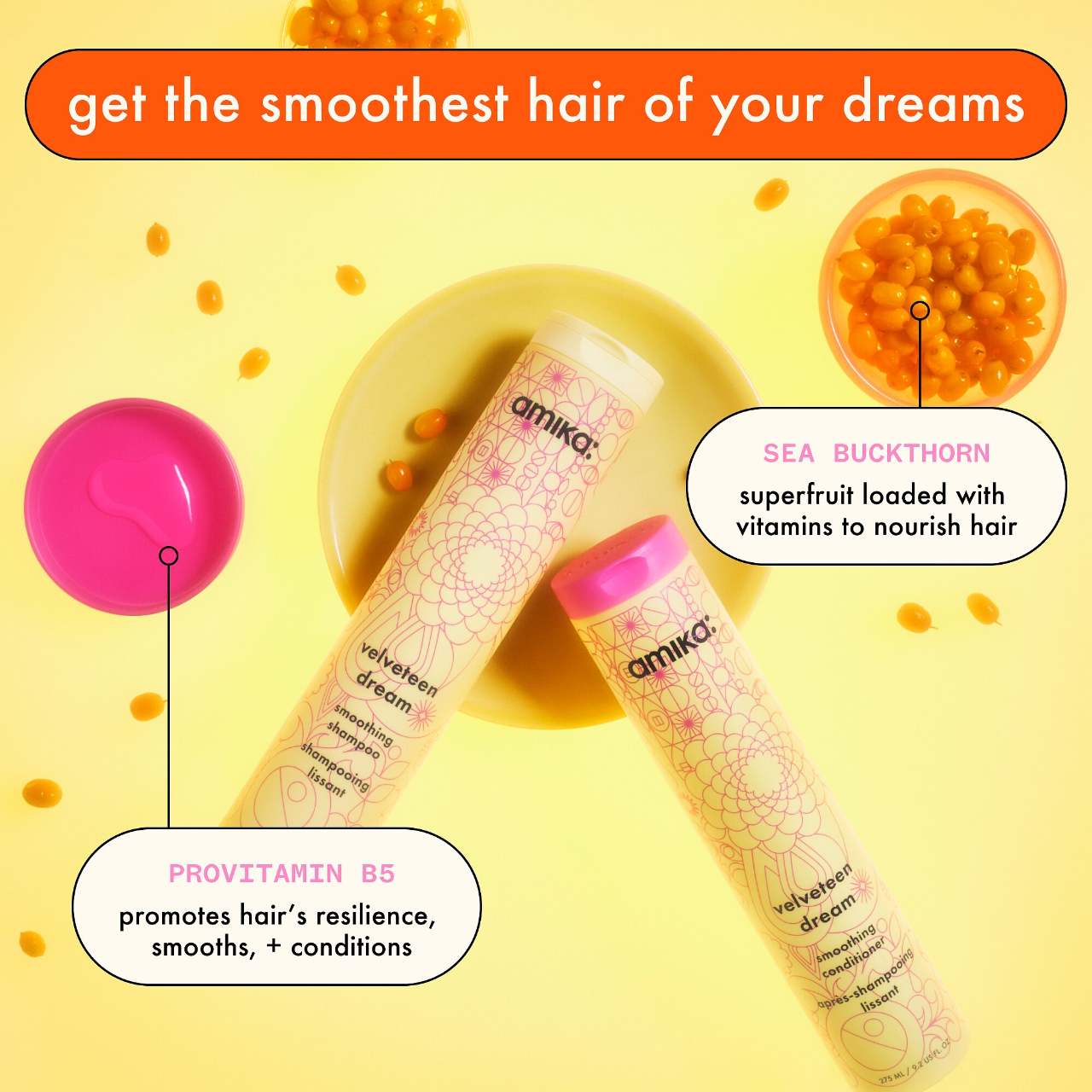 amika Velveteen Dream Smoothing Shampoo