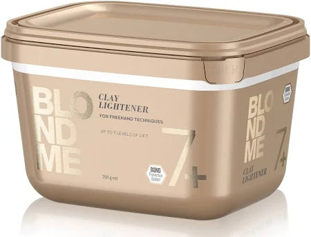 Schwarzkopf BlondMe Premium Clay Lightener 350g – Bond Enforcing, Freehand Balayage, Up to 7 Levels of Lift