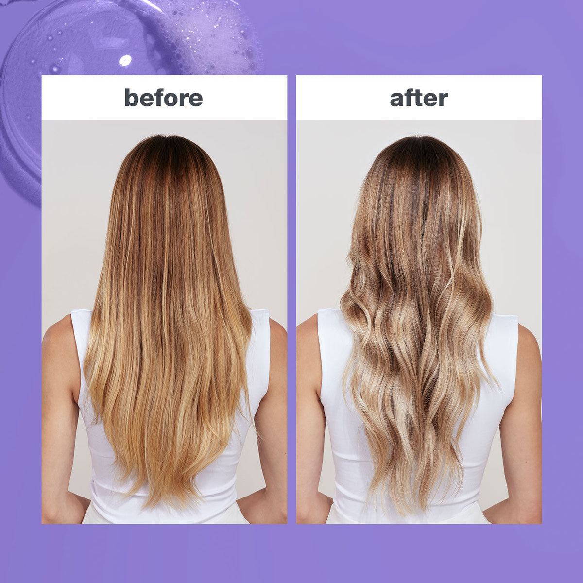 milk_shake Toning Spray — Silver Shine — before and after result