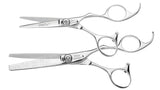 Olivia Garden SilkCut Shear & Thinner Case Deal — 5" / Right-handed, plain white background