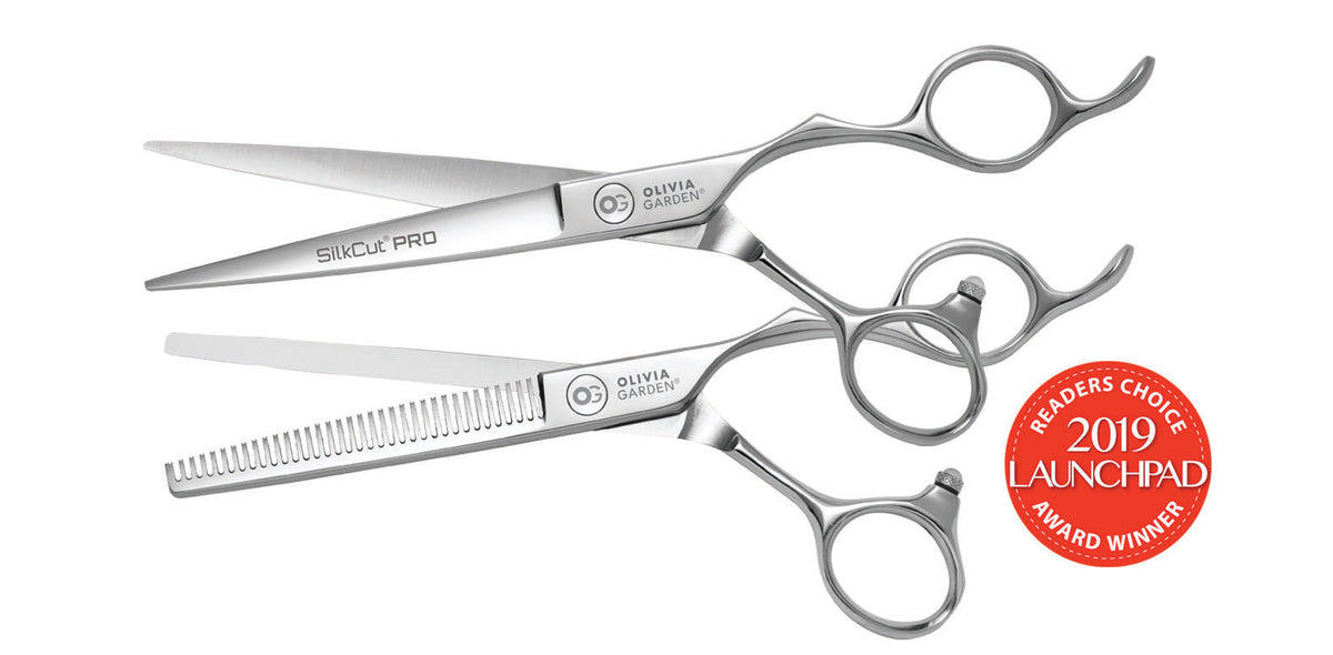 Olivia Garden SilkCutPRO Shear & Thinner Kit — 6.5", plain white background