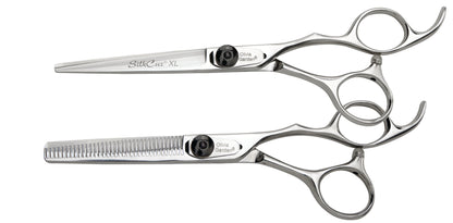Olivia Garden SilkCut XL Barber Shear Case Deal — 6", plain white background