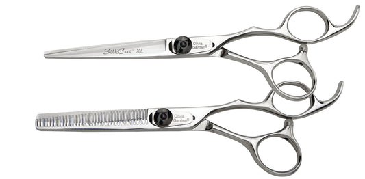 Olivia Garden SilkCut XL Barber Shear Case Deal — 6", plain white background