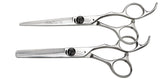 Olivia Garden SilkCut XL Barber Shear Case Deal — 6", plain white background