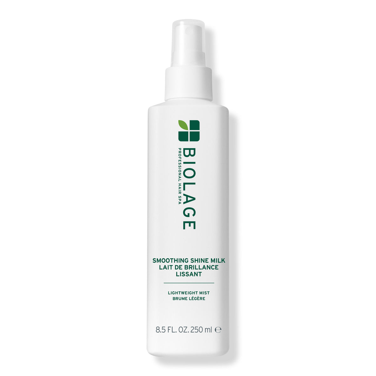 Biolage Smoothing Shine Milk lightweight mist 8.5 fl oz / 250 ml bottle, front view