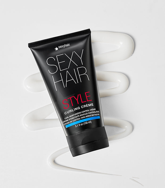 SexyHair Style Curling Creme – Curl-Defining Heat Protection Cream 5.1oz