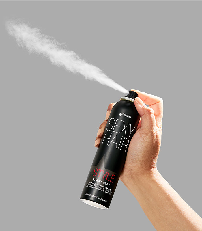 SexyHair Style Spray Clay Texturizing Spray – Matte Finish Spray Clay 4.4oz