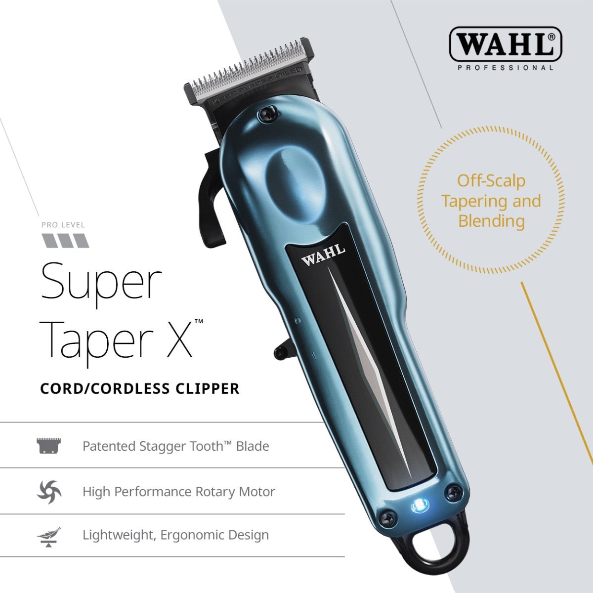 Wahl Super Taper X Cord/Cordless Clipper – #56469 — product image 4