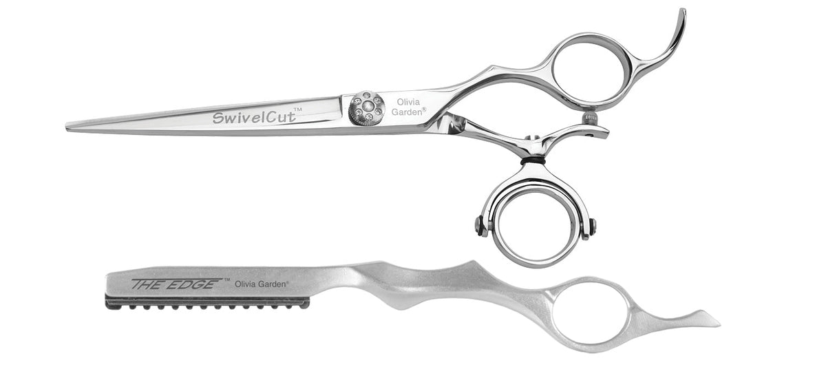 Olivia Garden SwivelCut Shear Case Deal — 6.5" shear / Right-handed, plain white background