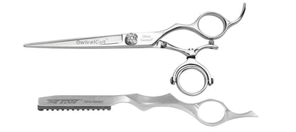 Olivia Garden SwivelCut Shear Case Deal — 6.5" shear / Right-handed, plain white background