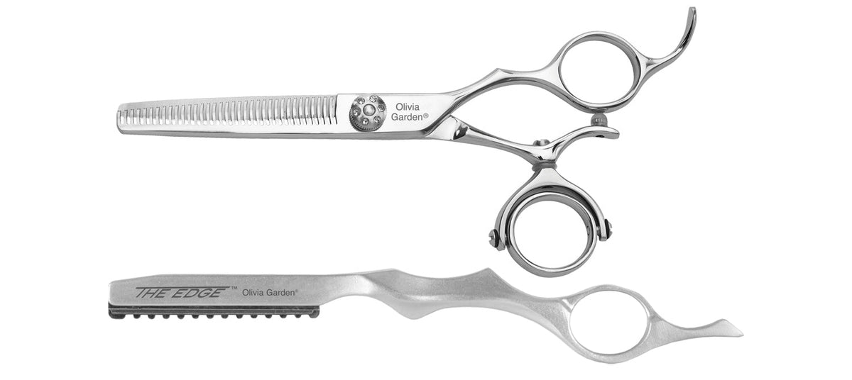 Olivia Garden SwivelCut Shear Case Deal — Thinner / Right-handed, plain white background