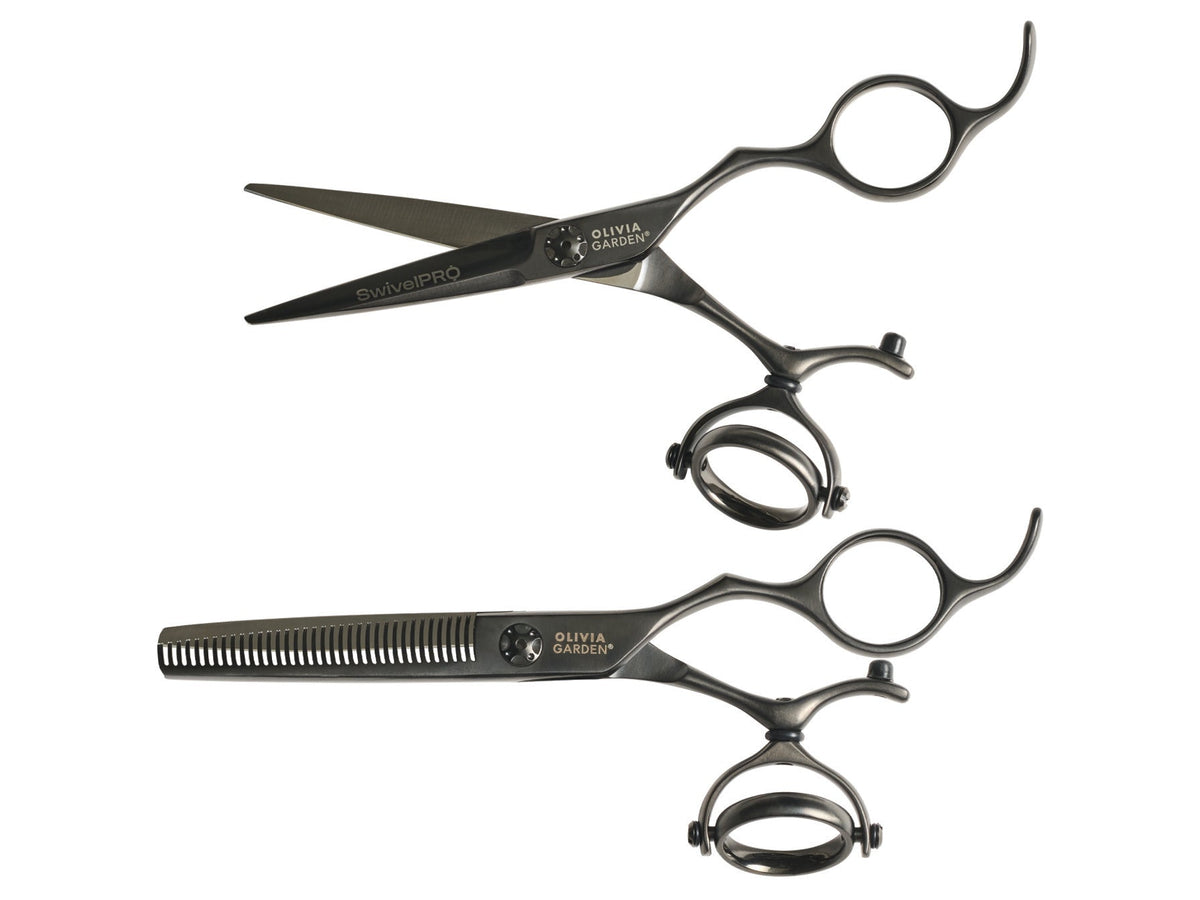 Olivia Garden SwivelPro Shear & Thinner Case Deal — 5.5", plain white background