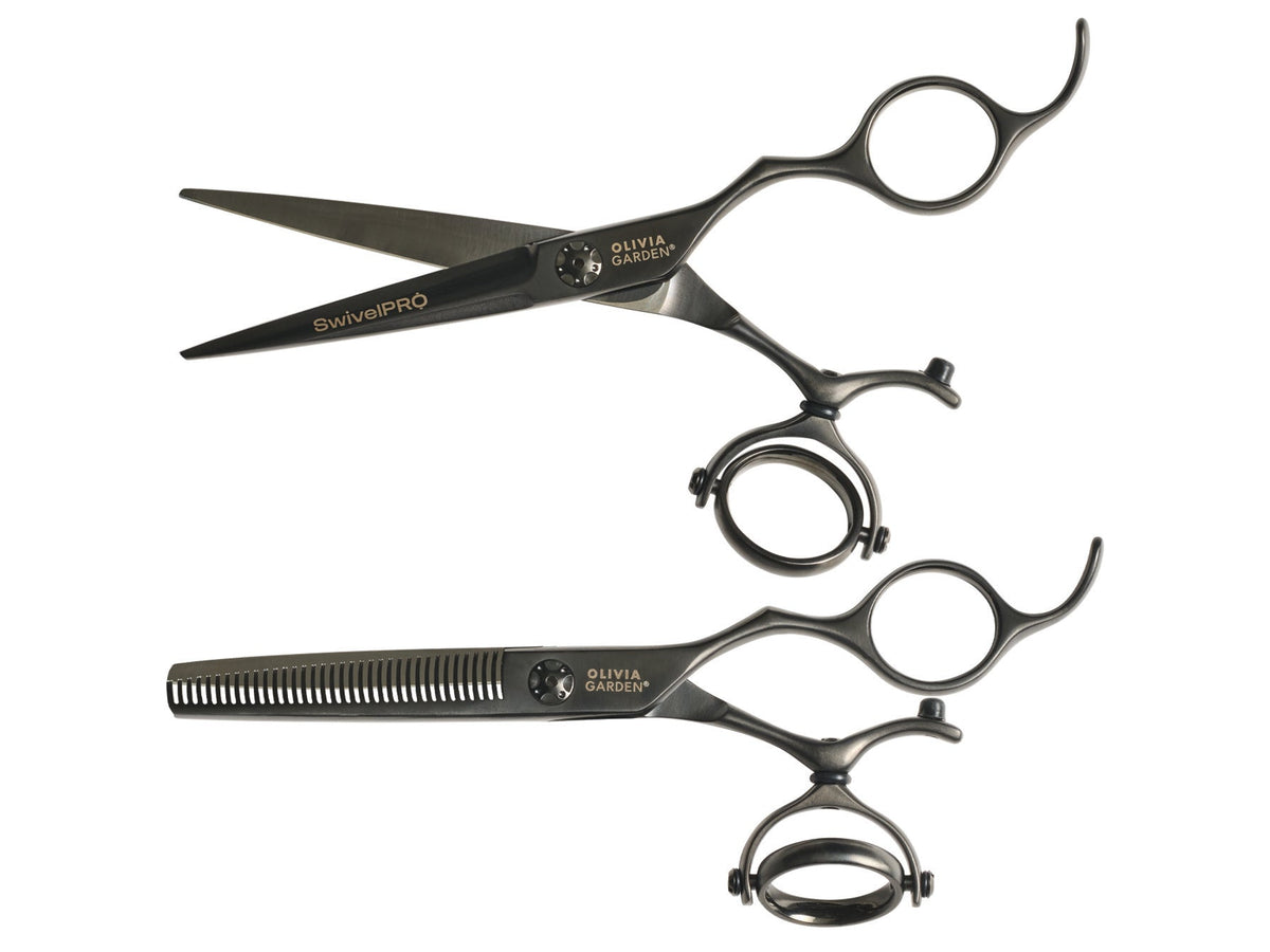 Olivia Garden SwivelPro Shear & Thinner Case Deal — 6", plain white background