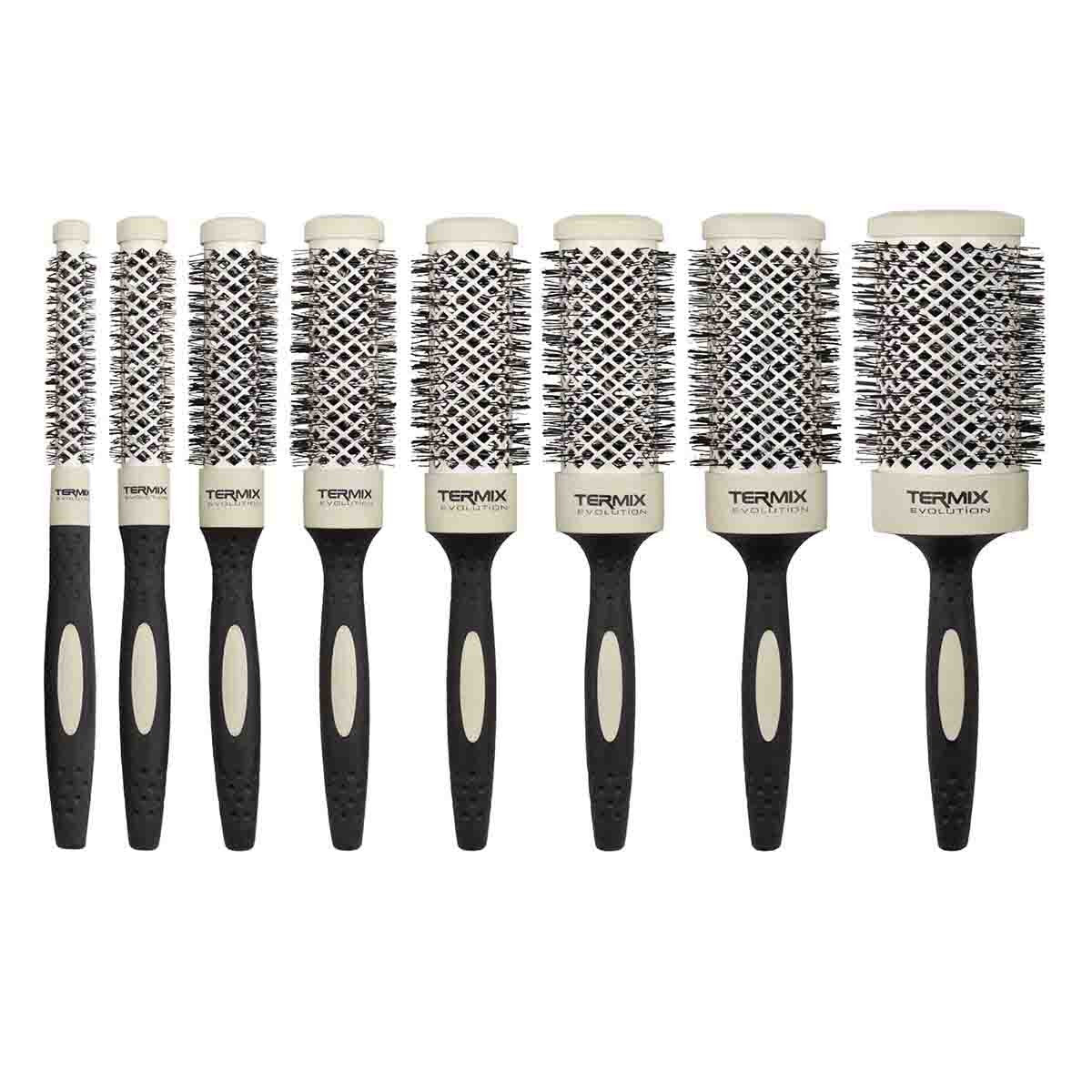 Termix Evolution Soft thermal round brushes, full range of barrel diameters