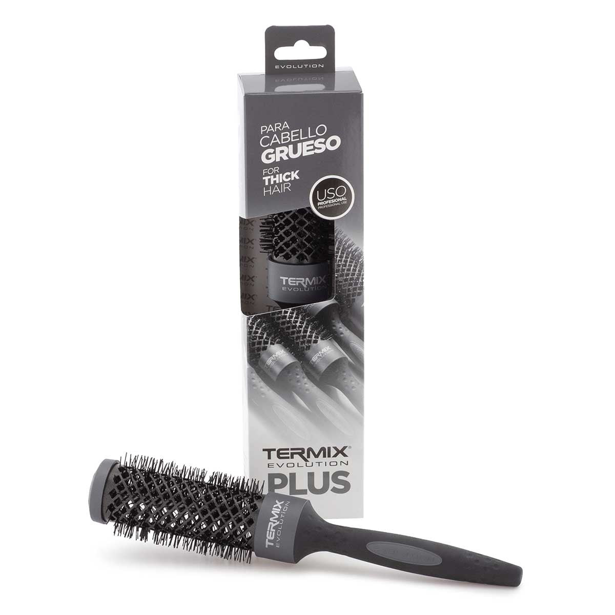 Termix Evolution Plus thermal round brush for thick hair with its box