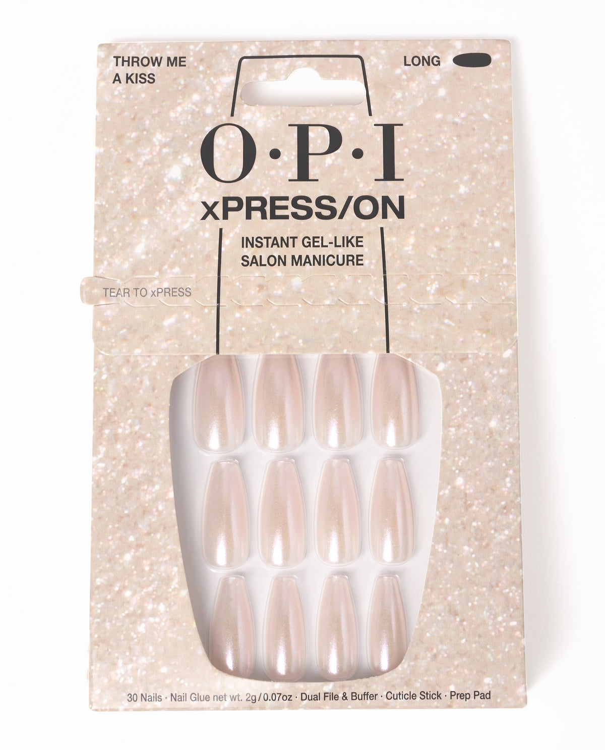OPI xPRESS/ON — Throw Me a Kiss – Long, official OPI product image