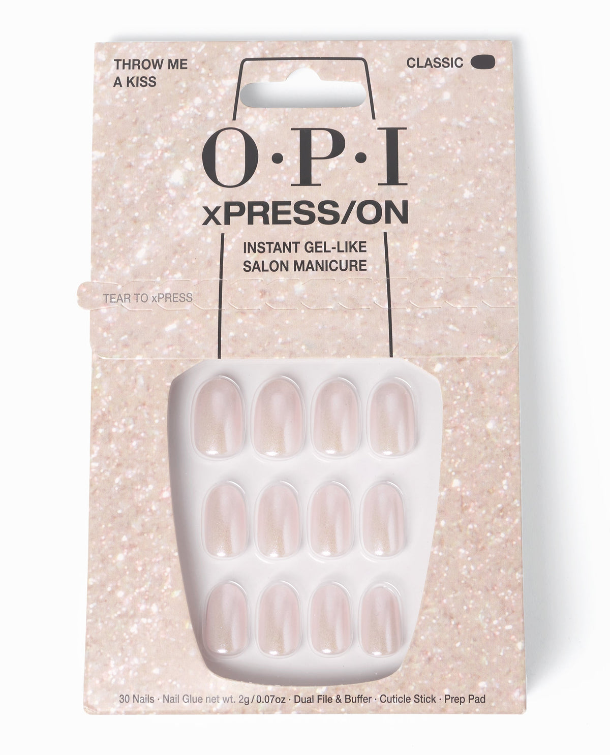 OPI xPRESS/ON — Throw Me a Kiss – Short, official OPI product image