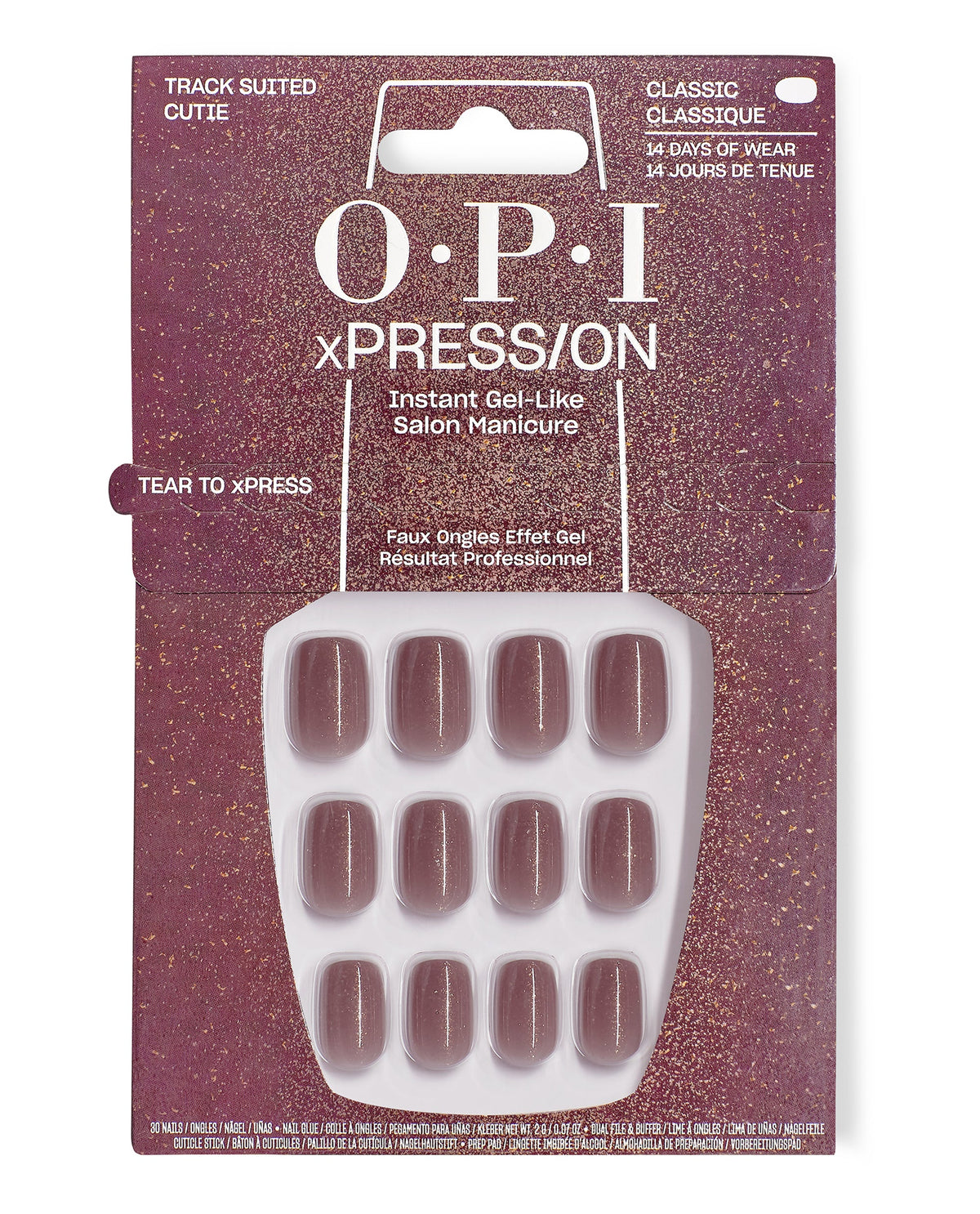 OPI xPRESS/ON — Track Suited Cutie – Short, official OPI product image