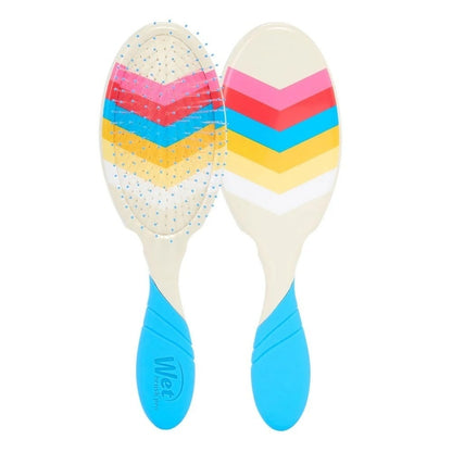 Wetbrush Pro Detangler Retro Swirl — Blue detangling brush, product photo
