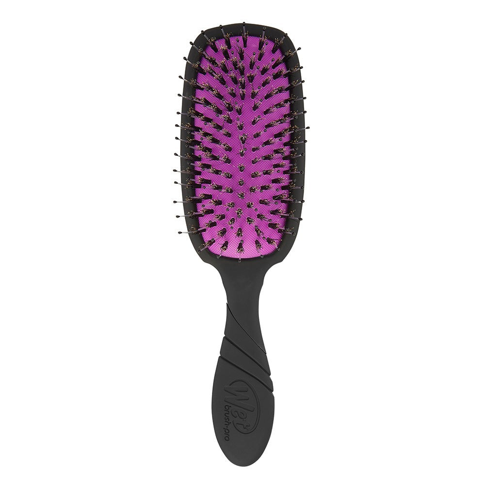 Wetbrush Pro Shine Enhancer — Black boar bristle brush, product photo