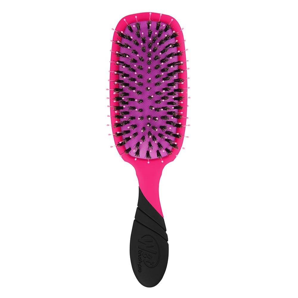 Wetbrush Pro Shine Enhancer — Pink boar bristle brush, product photo