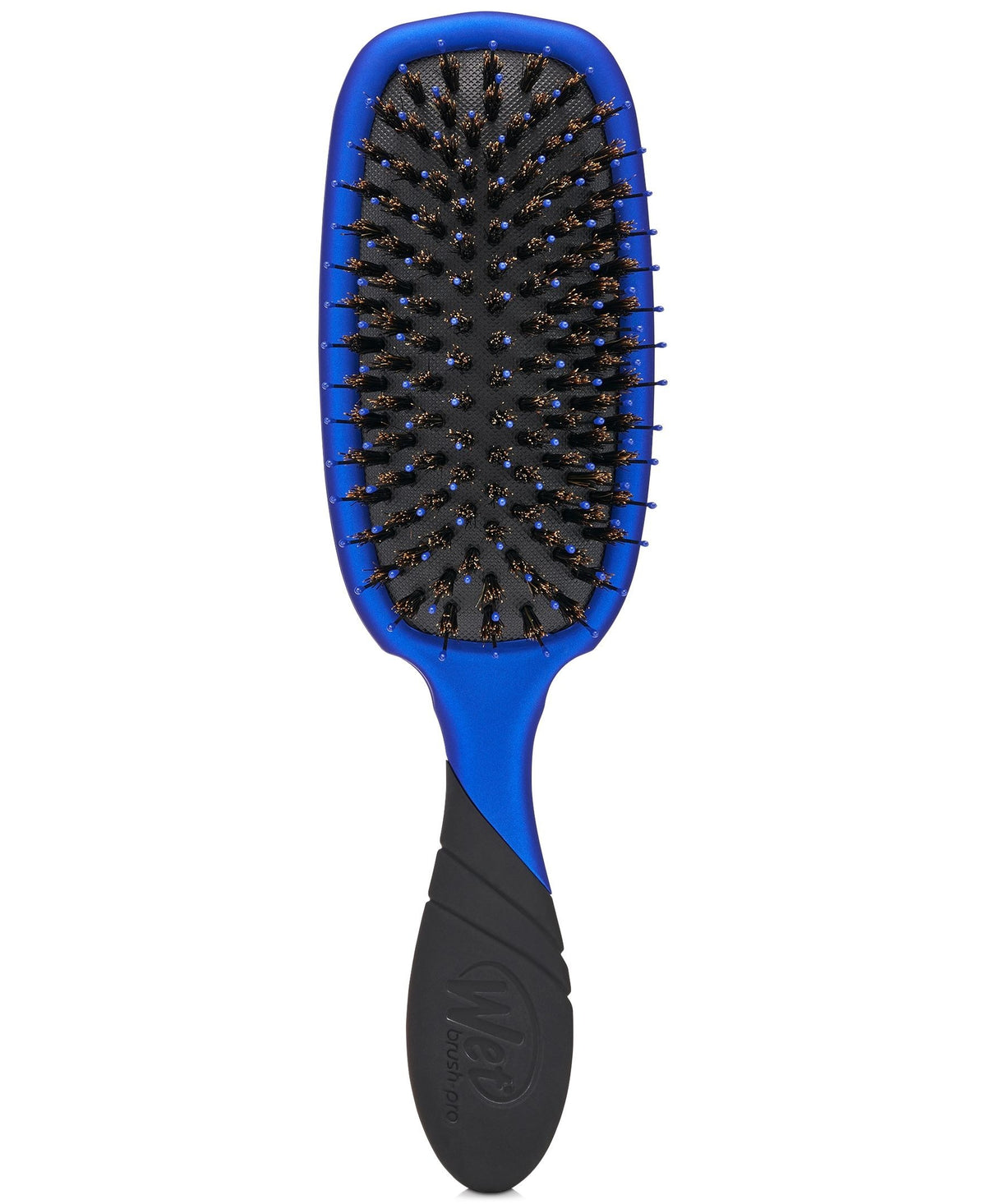 Wetbrush Pro Shine Enhancer — Royal Blue boar bristle brush, product photo