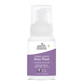 Calming Lavender Castile Baby Wash 5.3 fl. oz. (160 ml) - ProCare Outlet by Earth Mama