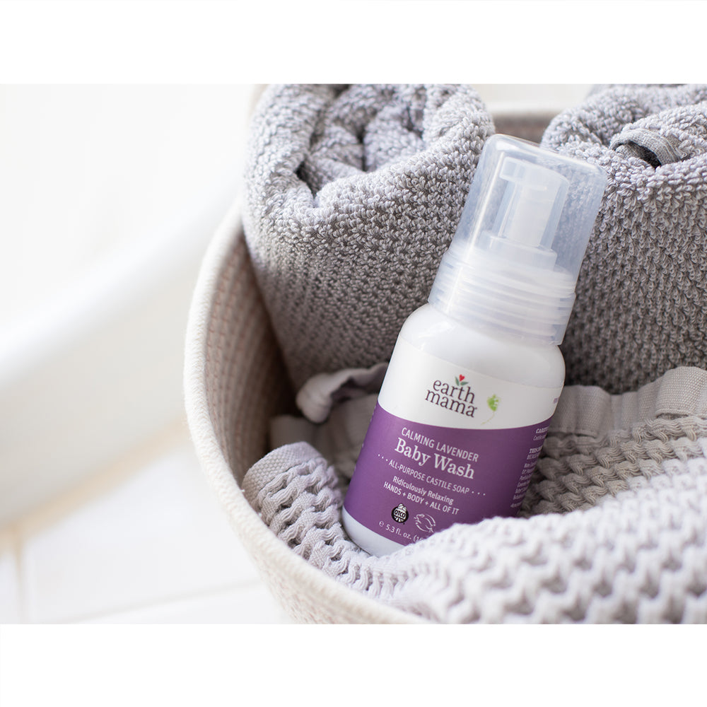 Calming Lavender Castile Baby Wash 5.3 fl. oz. (160 ml) - ProCare Outlet by Earth Mama