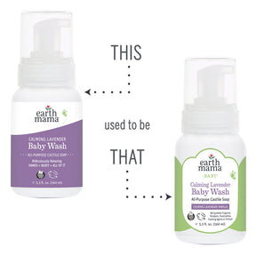 Calming Lavender Castile Baby Wash 5.3 fl. oz. (160 ml) - ProCare Outlet by Earth Mama