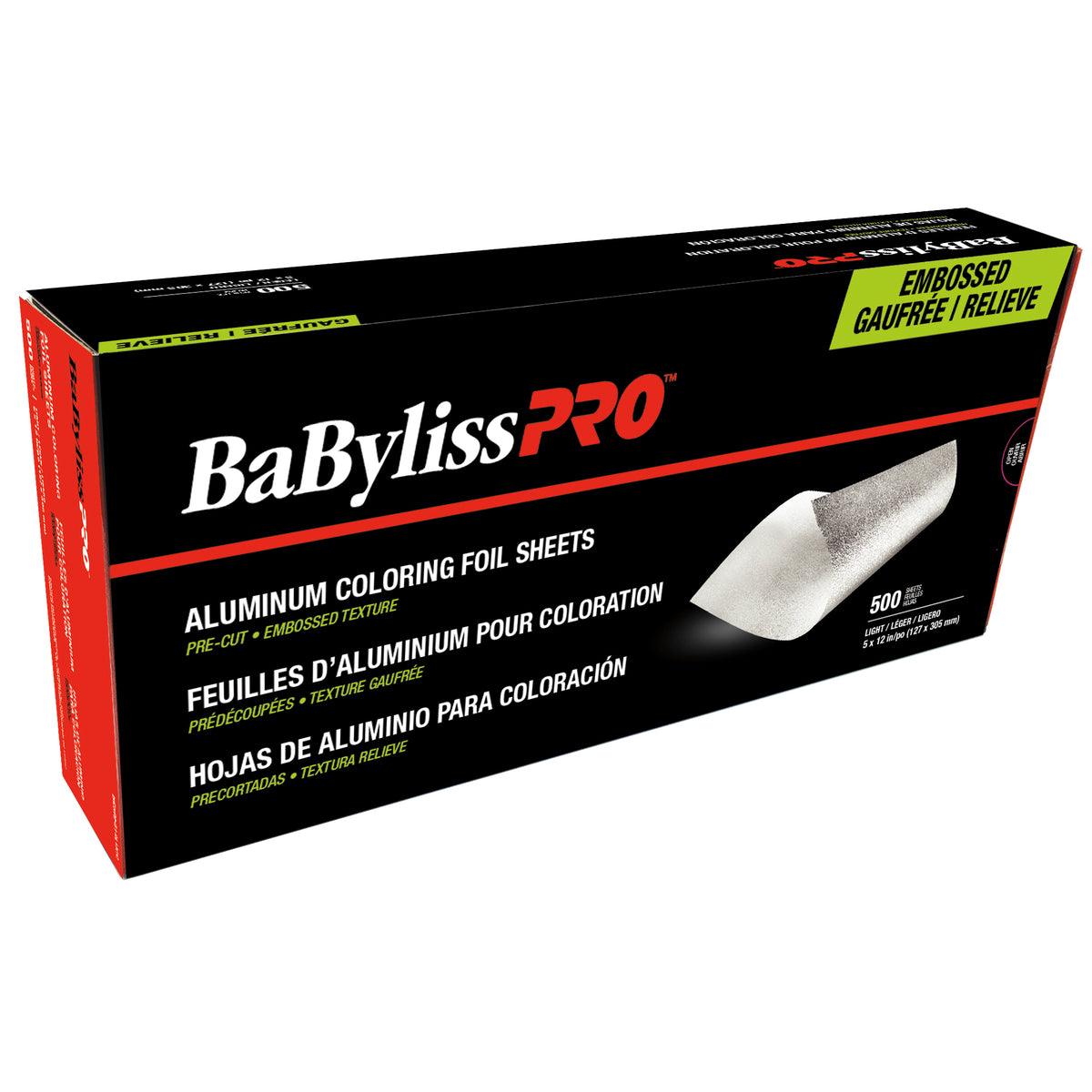 BaBylissPRO Aluminum Coloring Foil, 500 Sheets