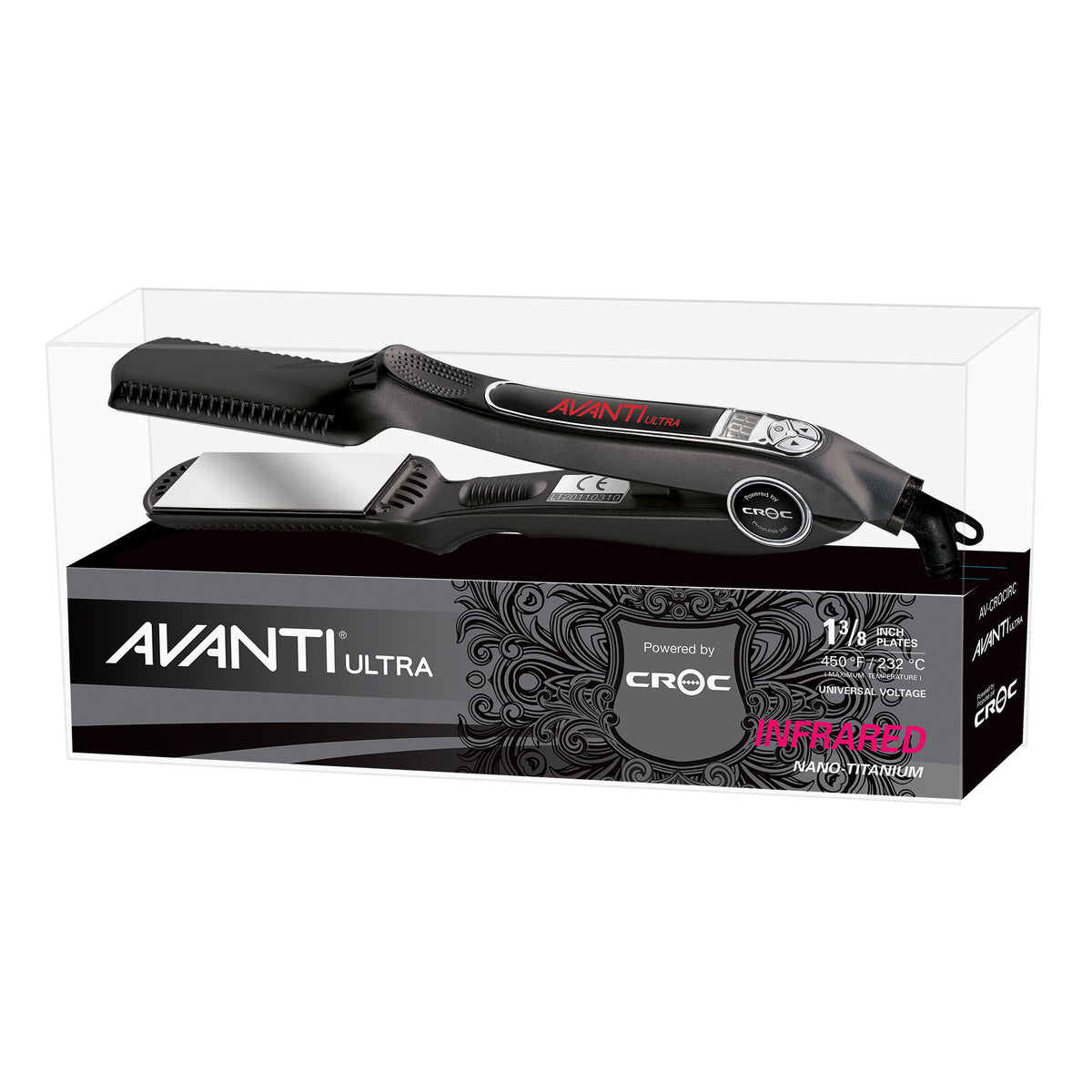 Avanti Ultra 1-3/8"  Titanium Infrared Flat Iron