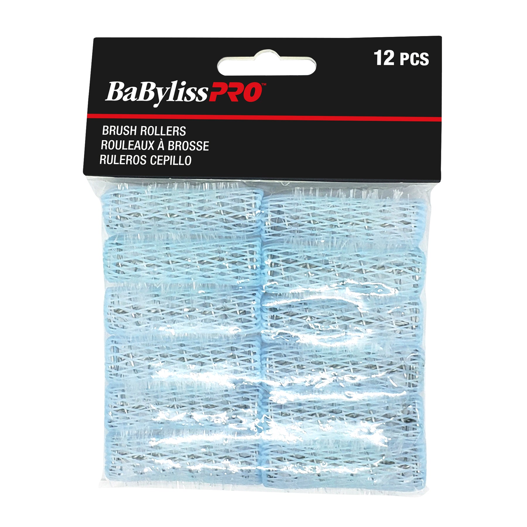 BaBylissPRO Brush Rollers, Blue - Bag of 12